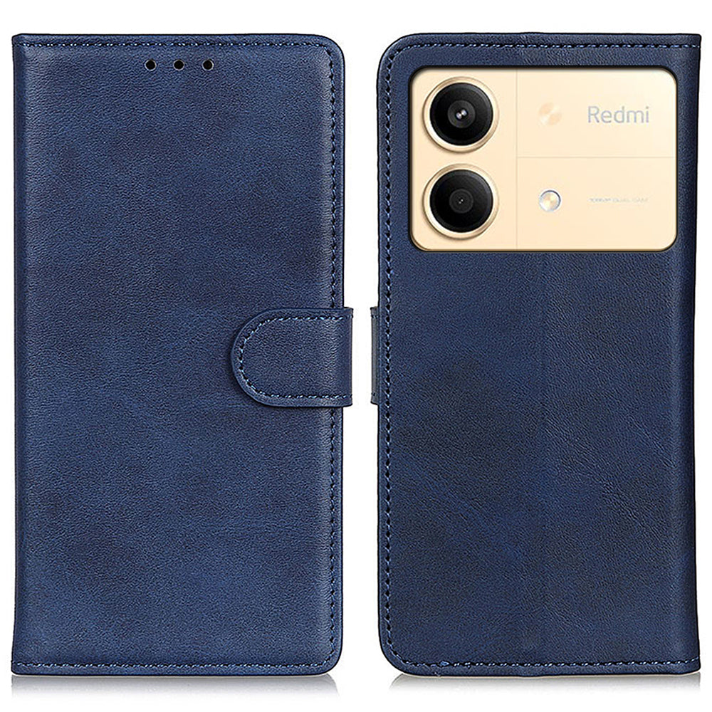 For Xiaomi Redmi Note 13R Pro 5G Wallet Leather Phone Case Cowhide Texture - Blue For Xiaomi Redmi Note 13R Pro 5G Wallet Leather Phone Case Cowhide Texture - Blue